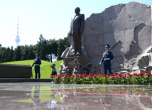 Azerbaijan marks 93rd birthday anniversary of National Leader Heydar Aliyev. Azerbaijan, Baku, 10 May 2016